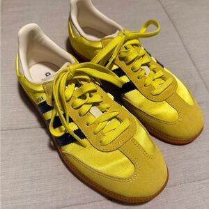 adidas Samba Yellow and Blue Athletic Shoes